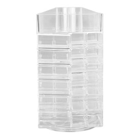 Organizador de Lápiz Labial Giratorio, Organizador de Maquillaje, Organizador de Maquillaje Giratorio 360, Torre de Lápiz Labial Cosmético, Pantalla Giratoria de 360 ​​grados, 53