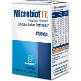 Microbiot Fit, 15 Capsules, 10 Billion Probiotics Bifidobacterium Lactis BPL1