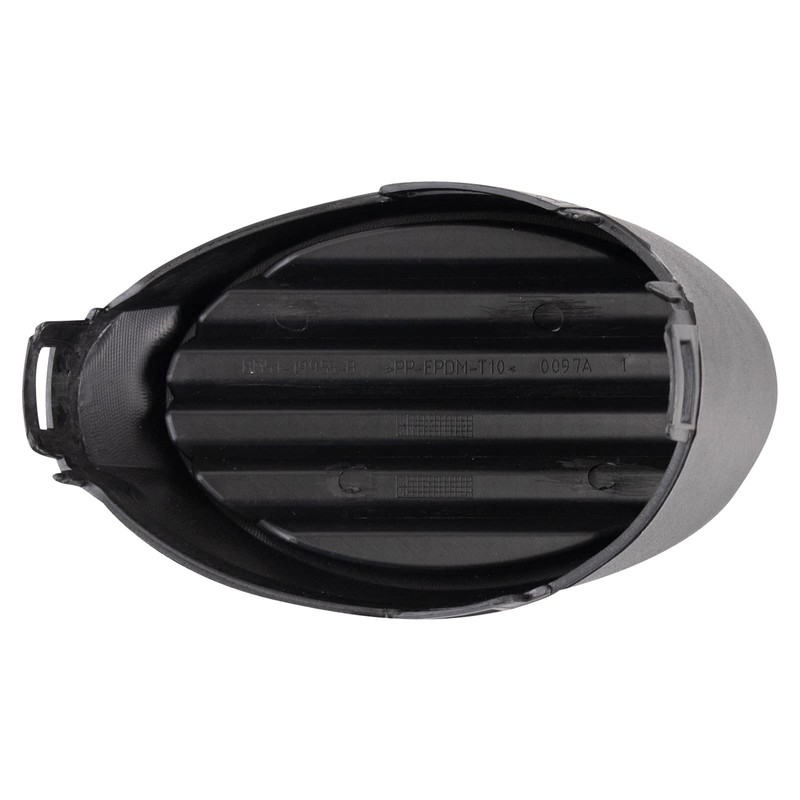 TRQ Front Left Fog Light Hole Cover Black Drivers Side