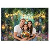 Enchanted Forest Backdrop, Fairy Tale Green Jungle Party Decorations Photography