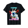Causing chaos everywhere, exciting, funny and crazy goat tee T-Shirt