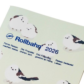 DELFONICS Notebook 2026 Edition/Starts October 2025, Rollbahn Note Diary Animal B6 Schedule Book, Monthly (Mint)
