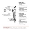 Westbrass 3-1/8" Two-Hole Trip Lever Overflow Face Plate and Screws,