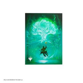 Gamegenic – MTG – Secrets of Strixhaven Premium Art Sleeves: Forest – Accessorio da Gioco – Custodie Stampate a Colori – Finitura Testurizzata – Multilingue