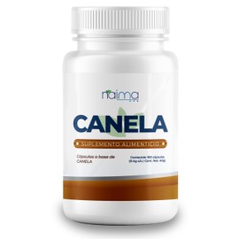 Canela 400mg - 100% Canela - Sin aditivos ni rellenos (100 Cápsulas por Frasco)