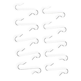 Riffelmacher Flux Tree Decoration Hangers, Ball Hangers, Pack of 50, Silver, Christmas Tree Decoration Hangers, Easter Decoration Hangers, Tree Hooks