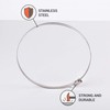 Pack of 2 Stainless Steel Hose Clamp Adjustable Clamps Worm