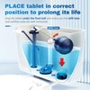 Vacplus Automatic Toilet Bowl Cleaner Tablets, Bathroom Toilet Tank Cleaner