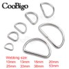 CooBigo 100 Pack 5/8" Dee Rings D-Ring Metal Buckle Strap