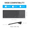 Rapoo E900T Portable Wireless Keyboard with Touchpad, Multi-Device HTPC Keyboard