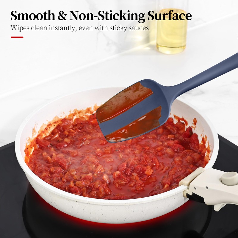 Lilybeam 600ºF Heat Resistant Spatulas, High Heat Food Safe Semless
