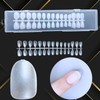CHARMIX Nail Tips, Ultra Thin, Short, Clear, 300 Pieces, Summer