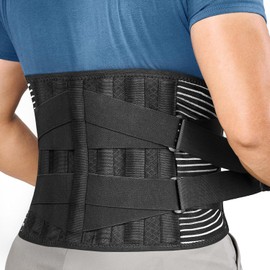 FREETOO Orthopaedic LWS Back Support Belt, Breathable Back Brace Lumbar Spine, Men and Women, for Work Sports, Intervertebral Disc Belt for Back Pain Sciatica Herniated Disc Scoliosis