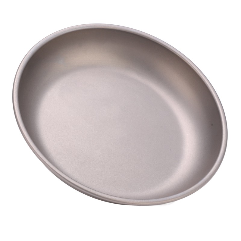 Pure Titanium Saucer Dishes Outdoor Tableware Camping Hiking Plates Cutlery