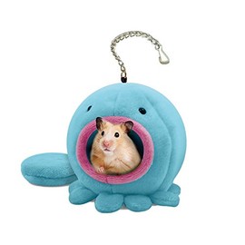 Pet Hamster Warm Bed House Cusion Fleece Hut Hanging Cage Cute Toy Nest for Mini Small Animal Mice,Rat,Sugar Glider,Chinchilla,Dwraf Hamster,Gerbil