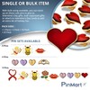 PinMart Enamel Lapel Pin Candy Heart, 10 Pack
