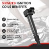 Ignition Coil Pack Set of 4 Replacement for 2.4 2.7