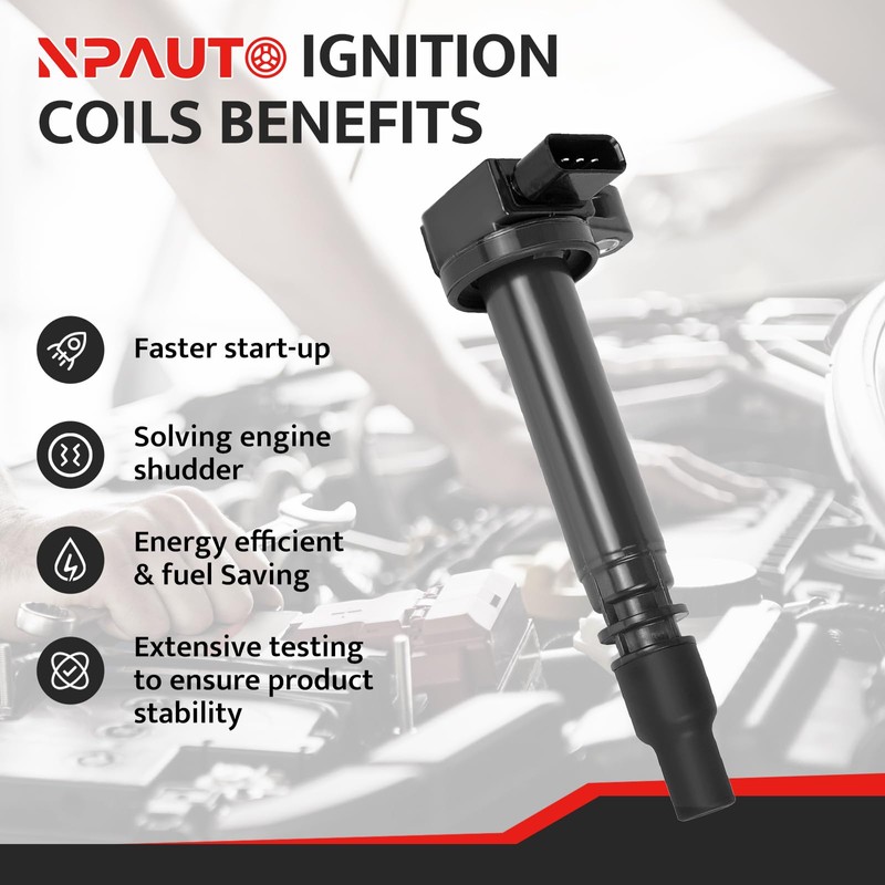 Ignition Coil Pack Set of 4 Replacement for 2.4 2.7