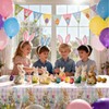 OQOQ Plaid Pastel Easter Tablecloth (2 Packs) -108x54 inches Spring