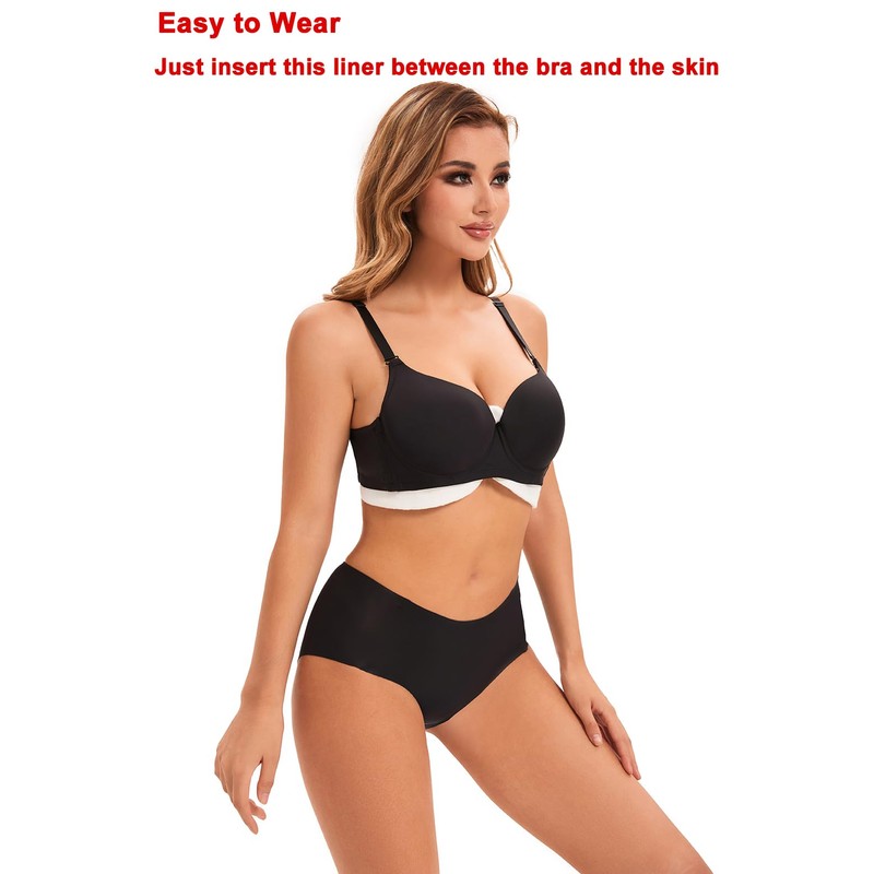 KimYoung Cotton Terrycloth + Brushed Cotton Bra Liners for Sweat