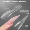 YOKEFELLOW Original Sandwich Dual Nail Forms - 15 Sizes 240Pcs