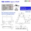 ZJWZJH 10Pcs Miniature Electromagnetic Relay 24V Coil DC/AC; Signal for