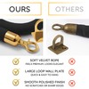 Black Velvet Hanging Rope with Loops – Wall Mount 5FT