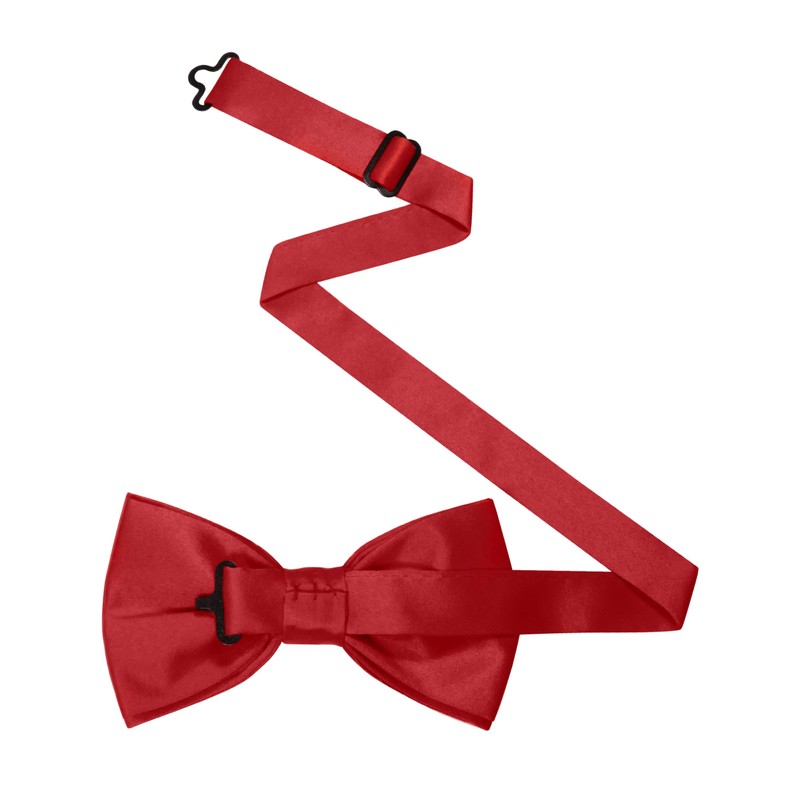 RBOCOTT Burgundy Bow Tie Bowtie and Pocket Square Set for