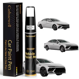 (W6H) Serenity White Pearl Touch Up Paint Compatible with Hyundai, Exact Match Car Paint Pen Automotive Scratch Repair Remover Kit Quick & Easy Solution for Vehicle Chips and Nicks