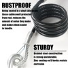 AYMMIC 44-1/2'' Trailer Coiled Safety Cables,Self Coiling Towing Safety Cables