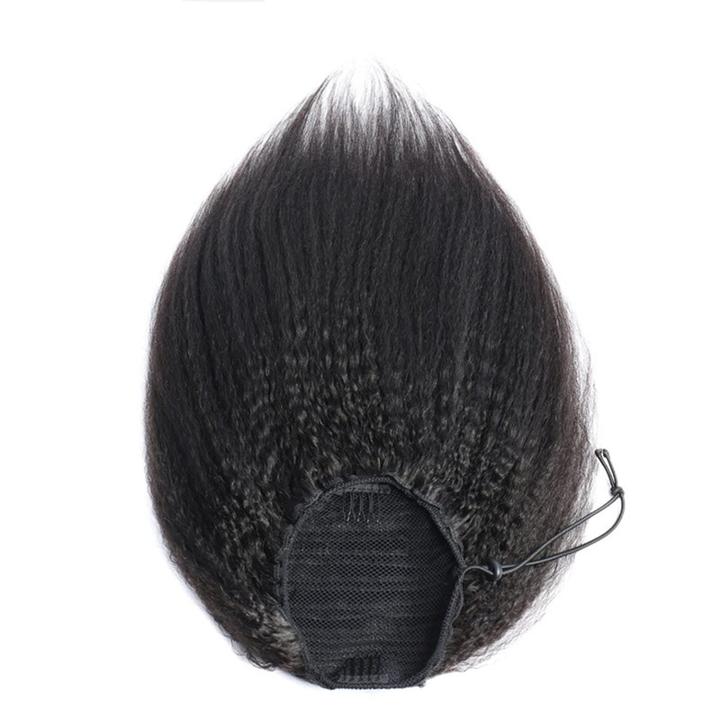 Aiokrtse Wrap Around Ponytail Extensions Human Hair Straight Clip in
