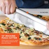 OUII Pizza Peel with Cutter - 12 x 14-inch Metal