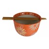 Ebros Gift Japanese Flower Blossoms Ceramic Ramen Udong Noodle Soup
