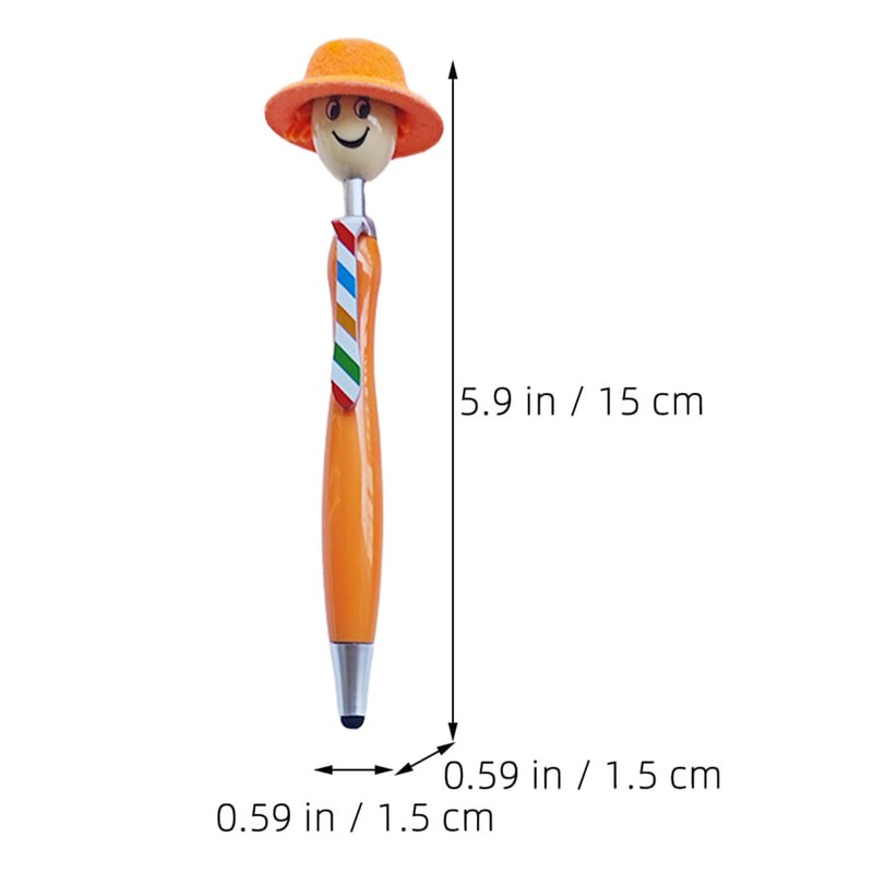 (6 pcs) Hat Tip Mop Top Pen, Mop Head Pens