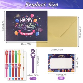 3D Birthday Card, Birthday Card with Music and Light, Pop Up Card Birthday with Envelopes and Happy Birthday Message Card, Birthday Card Woman Man Yes Funny Birthday Card Gifts