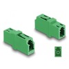 DeLOCK LWL Coupling LC Simplex Female to LC Simplex Female APC Green