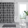 Polyester Waterproof Shower Curtain Abstract Geometric Shower Curtain Modern Luxury