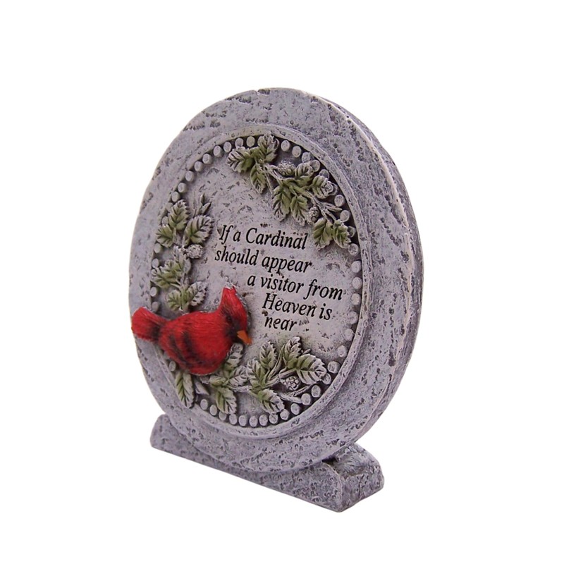 Roman Giftware Inc., Memorial Collection, 4" H Cardinal Memorial Plaque,Religious,