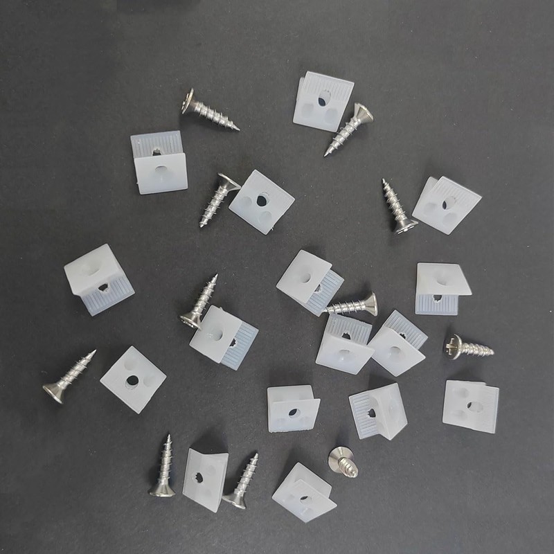 100 Pcs Plastic Angle Code Bracket Fasteners, Sagging Drawer Bottom