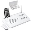 Varhomax Glass Desk Buddy Whiteboard with Storage, Small Dry Erase