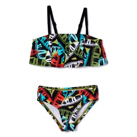Kanu Surf Karlie - Traje de baño Deportivo de Playa de 2 Piezas para niña, Oliva Maya, 8
