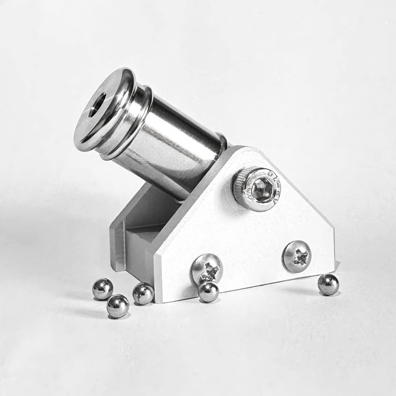 Mini Desktop Cannon Model Set Replica Collectible Desktop Decoration Stainless