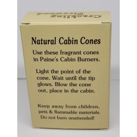 Paine Products Crackling Firewood #25 Incense Log Cabin Cones Paine USA Christmas Tree Campfire
