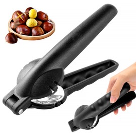 EclipseGuard Chestnut Clip, Chestnut Tongs, Walnuts Nutcracker, Stainless Steel Chestnut Cutter, Chestnut Opener, Kitchen Appliances Dry Fruit Opener for Walnuts, Chestnuts, Nuts (Yellow)