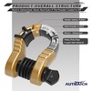 AUTMATCH D Ring Shackles 3/4" Mega Shackle (2 Pack) 68,000Ibs