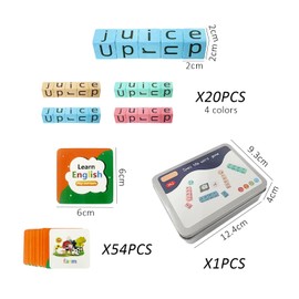 1 Set Word Letter Toys Spelling Games for Kids Matching Letter Games Wooden Spelling Games Educational Toys Early Education Toys Funny Kids Toys