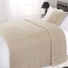 Dreamscene Luxury Waffle Mink Honeycomb Faux Fur Warm Throw Over