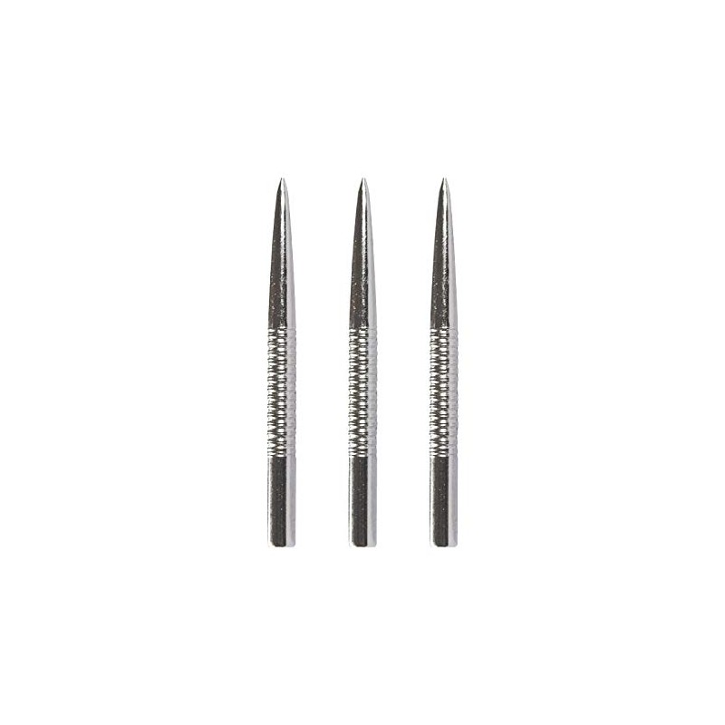 RED DRAGON Specialist Dart Points - Silver Effect Ringed 32mm