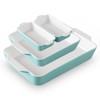 Sweejar Ceramic Bakeware Set of 4, Casserole Dishes for Oven,