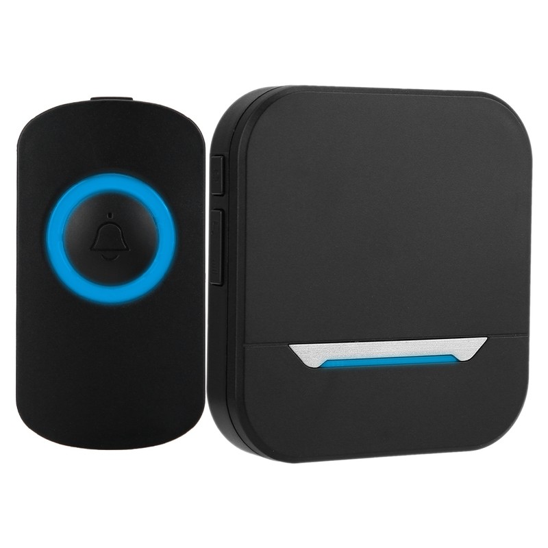 Smart Wireless Remote Control Doorbell Receiver With LED IP55 Waterproof